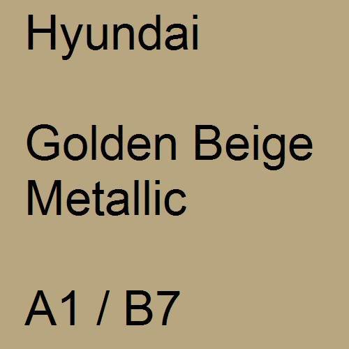 Hyundai, Golden Beige Metallic, A1 / B7.